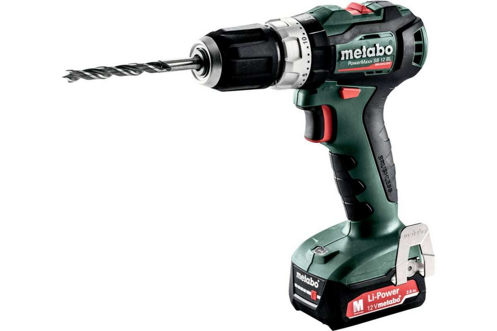 Аккумуляторная дрель-шуруповерт Metabo PowerMaxx SB 12 BL 2х2.0 601077500