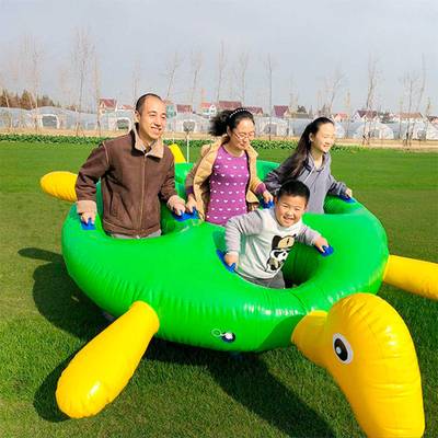 Надувная командная игра «Звериная гонка Черепашка» 3,4×2,45×0,4 м