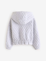 Куртка стеганая с капушоном для девочки Next E61-688, Серый