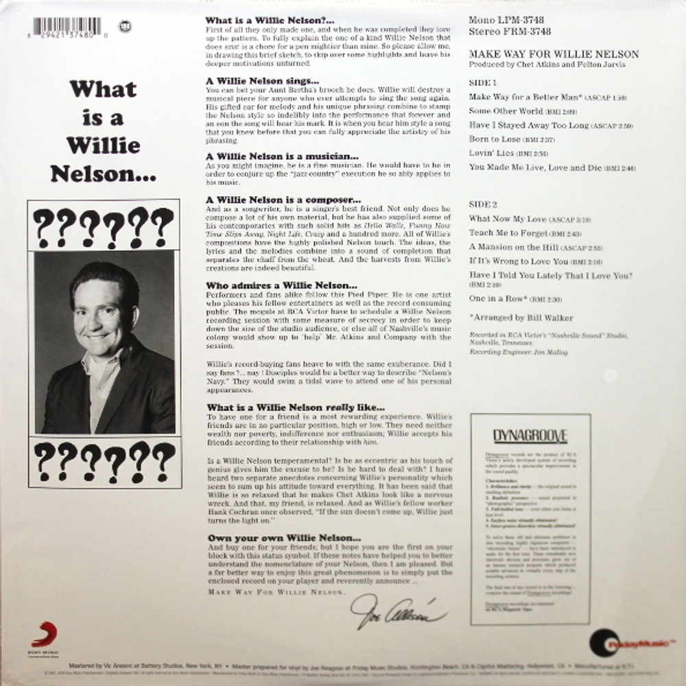 Willie Nelson / Make Way For Willie Nelson (Coloured Vinyl)(LP)