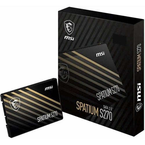 Жесткий диск SSD 2.5" 960Gb MSI Spatium S270, 500/450Mbs, 80000 IOPS, SATA-III (S78-440P130-P83)
