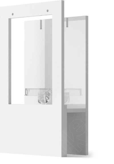 Подставка для гарнитура/окошко/кольцедержатель/2 прорези/2 отверстия/ПЭТ карман для бирки