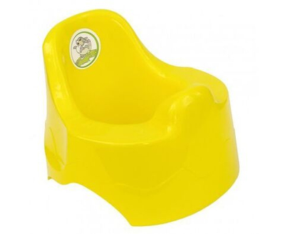 Горшок детский 10130103 с рисунком (желтый)