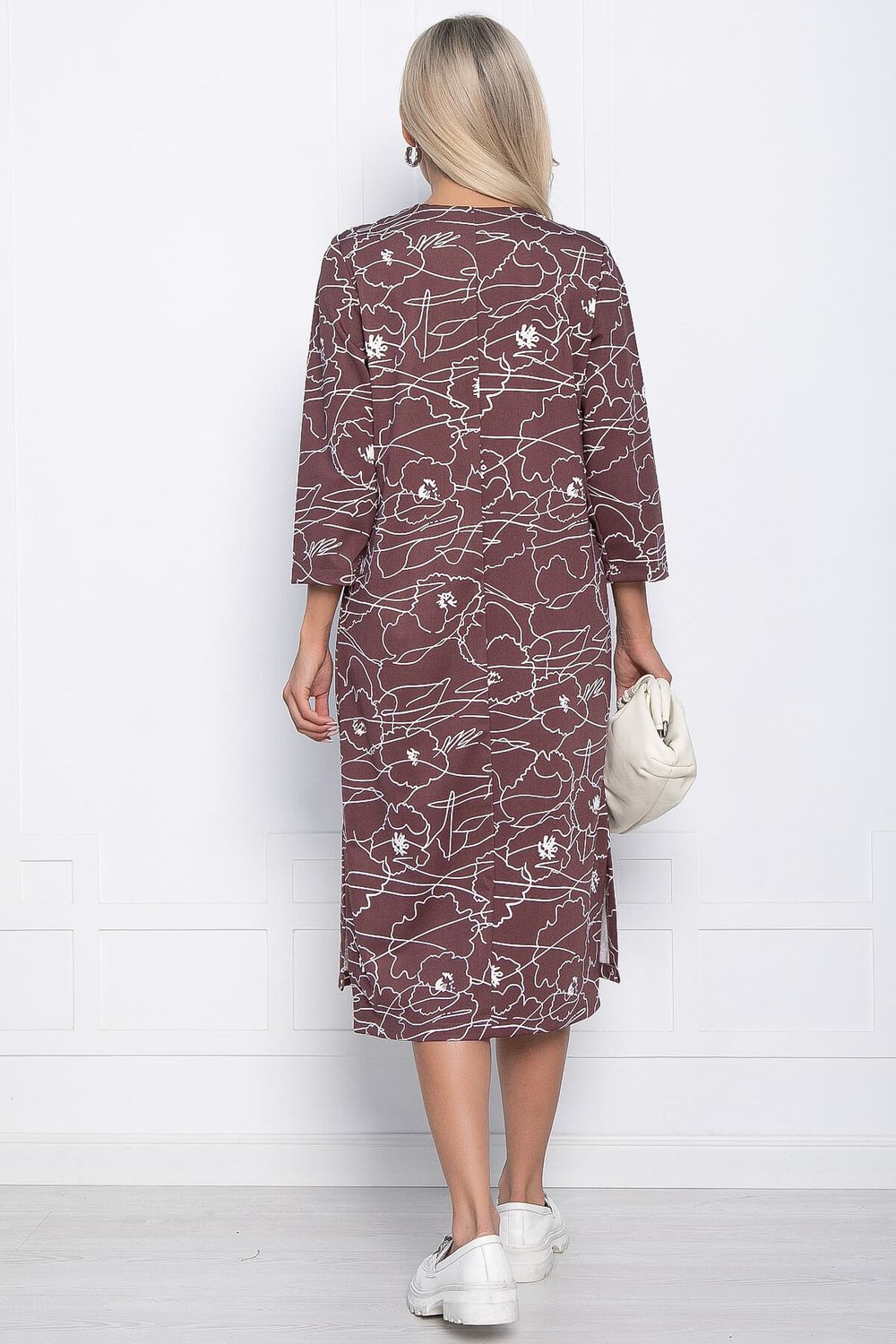 Платье Стильный баланс (коричневое) П10875 LT Collection