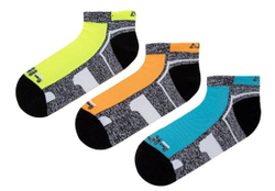 Теннисные носки Fila Unisex Invisible Mutltisport Socks 3P - shock black/multicolor