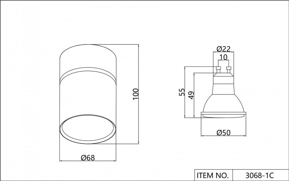 Накладной светильник Favourite Dunia 3068-1C