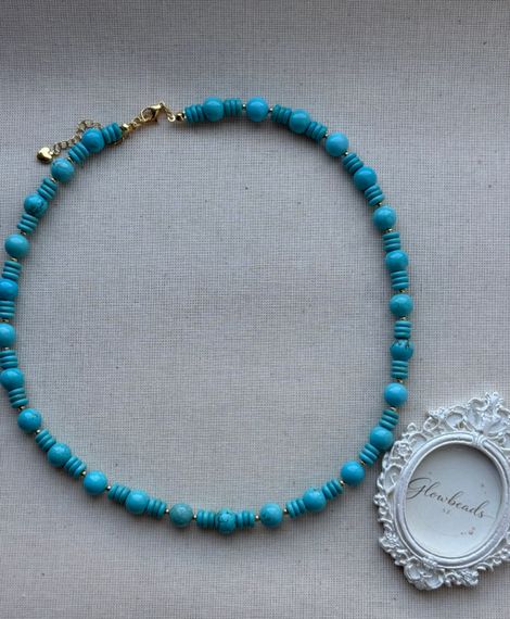 Boyunbağı / Колье / Necklace Endless Blue