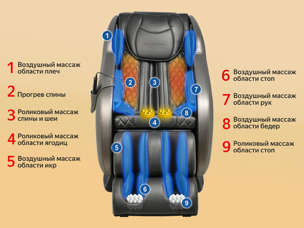 Массажное кресло Fujimo Supreme F355 Графит