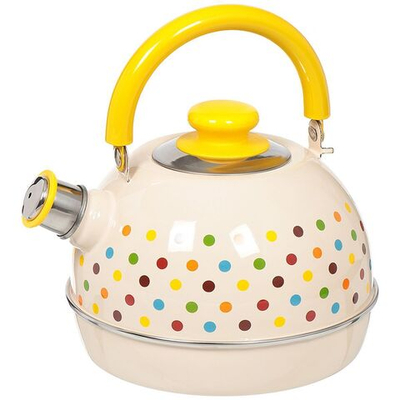 Чайник сталь, эмал, 3.5 л, свист, подв ручк, Рубин, сл кость, TMM04/35/04/02/24/29/31/H16