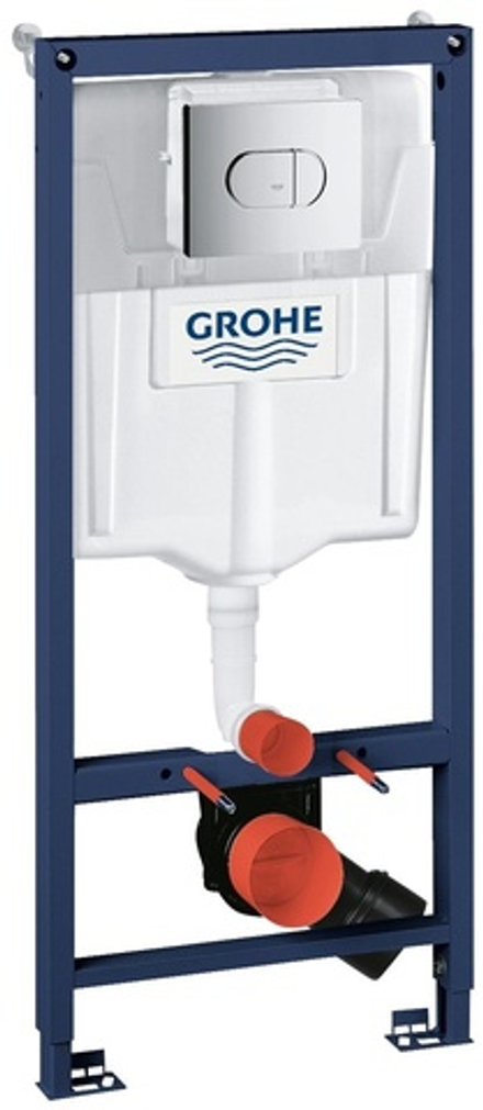 Инсталляция для подвесного унитаза GROHE Rapid SL 3-в-1 с кнопкой смыва Arena Cosmo (38981000)