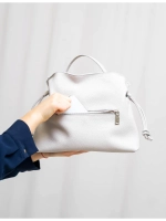 Сумка мешок через плечо средняя натуральная кожа