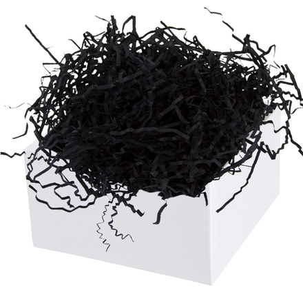 Наполнитель для коробок в черном цвете, бумага, 50 г