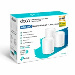 Беспроводной маршрутизатор TP-Link Mesh Deco X60 802.11ax, 3000(574+2400) Мбит/с, 2.4ГГц и 5ГГц, 2xLAN (1-pack)