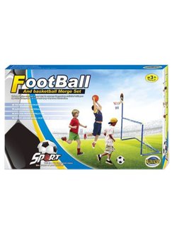 Игровой набор Футбольные ворота 72x36см, футбольный мяч