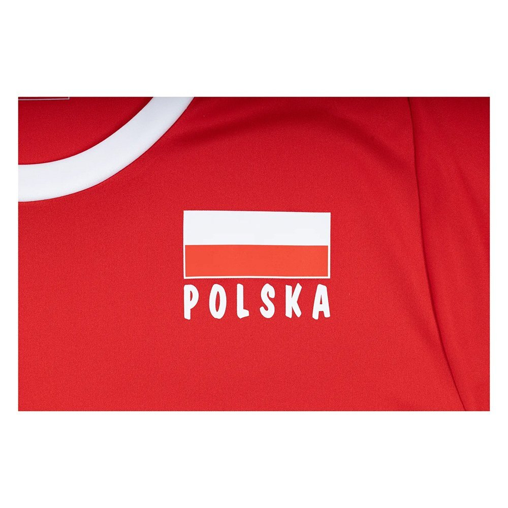 Баскетбольная футболка Adidas match T-shirt of Polish volleyball players Paris '24, red