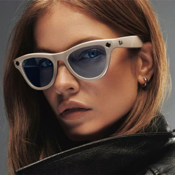Ray-Ban Meta Skyler ( Цвет оправы - белый мел, цвет линз - сапфировый )