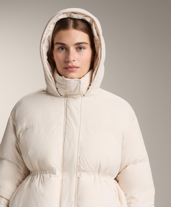 Oysho Короткий пуховик с наполнителем из 100%-го пуха, экрю