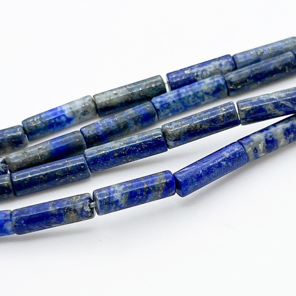 Лазурит, размер около 13*4 мм, цена за 13-14 шт (1/2 нити)