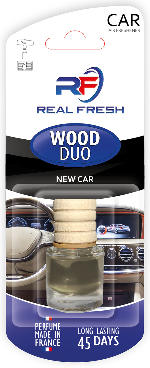 ОСВЕЖИТЕЛЬ ВОЗДУХА REAL FRESH WOOD-DUO NEW CAR