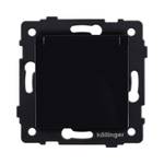 Розетка штепсельная SCHUKO 16A/250 В с крышкой, черный Kollinger REA-006BK для Aspekt, Eleganz, Reflex