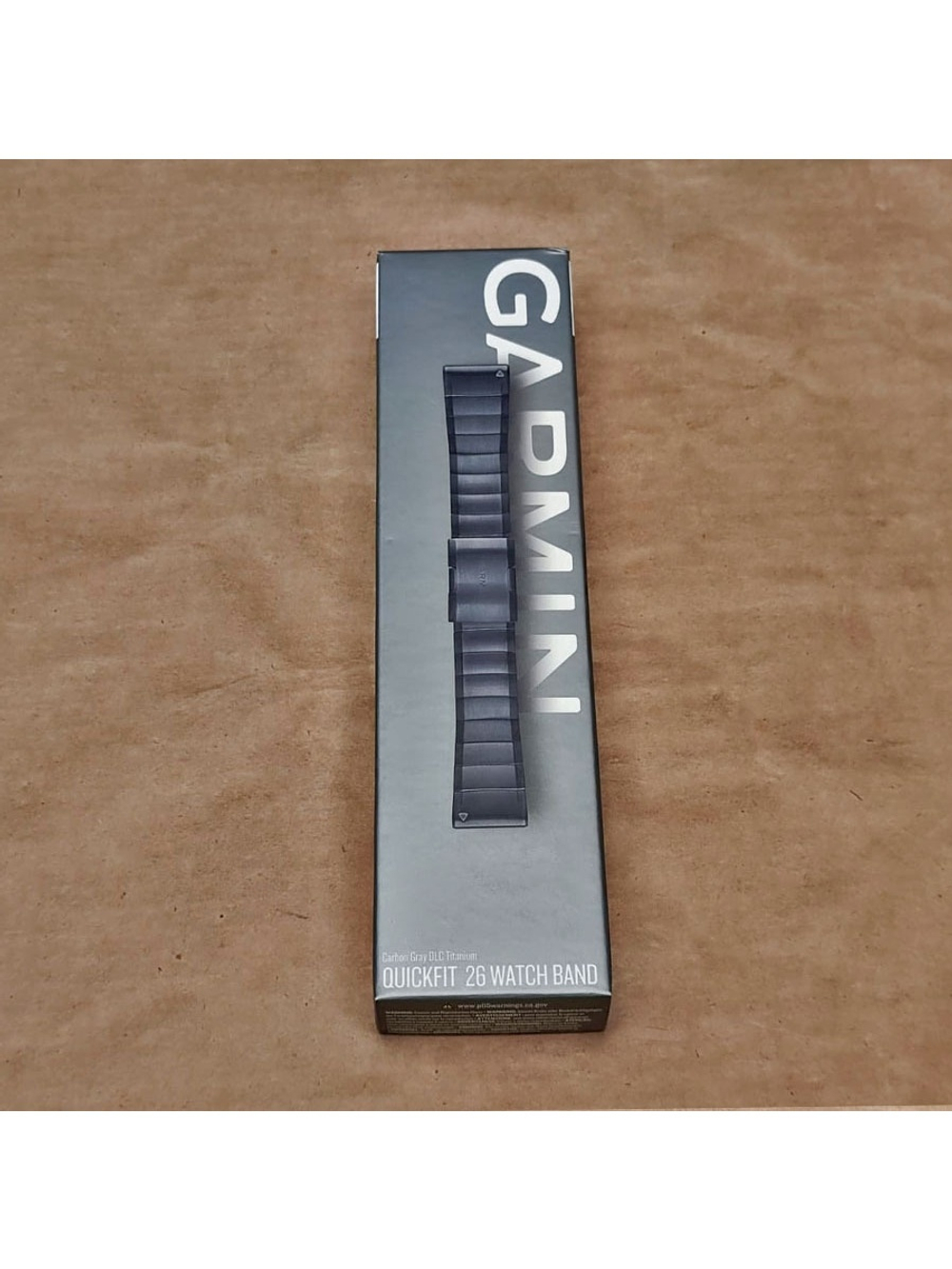 Garmin Quickfit 26 mm Carbon Gray DLC Titanium браслет титановый (010-12741-01)