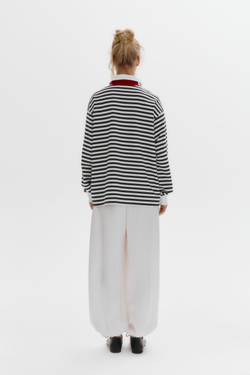 Лонгслив-поло BRETON STRIPE