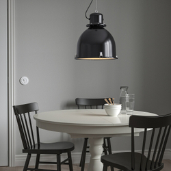 IKEA SVARTNORA  (ИКЕА СВАРТНОРА)  -  Подвесной светильник, черный, 38 см