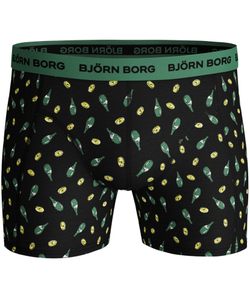 Мужские спортивные боксеры Björn Borg Shorts Sammy BB Lemonsplash 3P - black beauty