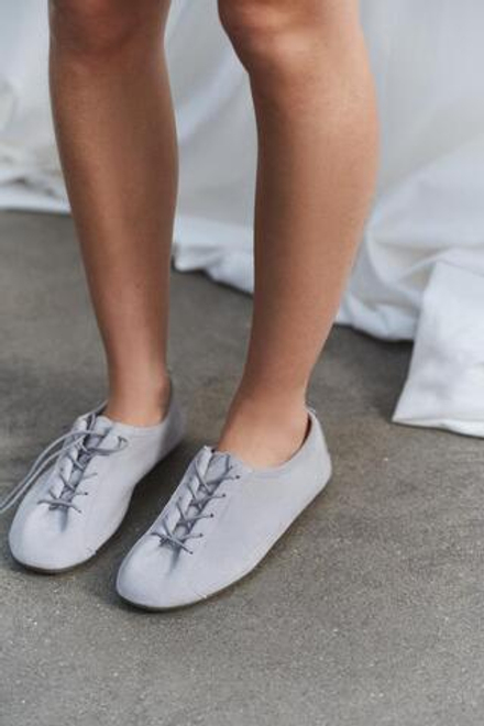 ZARA КОЖАНЫЕ ТУФЛИ-ДЕРБИ, ГОЛУБОЙ