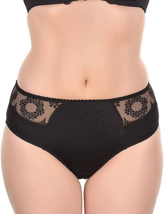 Трусы Kris Line Fortuna слипы midi высокие (черный)