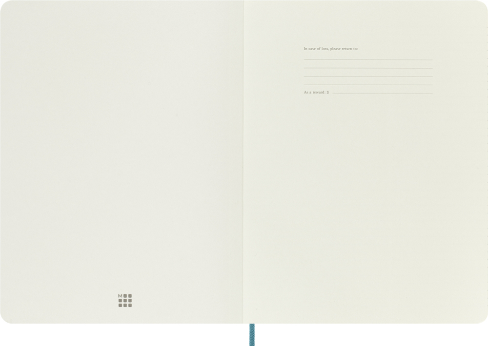 Блокнот в линейку Moleskine Classic Soft (QP621B35) 19х25cм 192стр. мягкая обложка, голубой