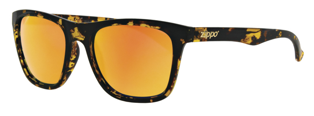 Стильные фирменные высококачественные американские солнцезащитные очки из поликарбоната Zippo OB35-07 в мешочке и коробке