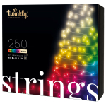 Гирлянда LED Twinkly Strings Special edition (Multicolor + White edition) - 250 шт. (20 м) RGB + W + BT + Wi-Fi (TWS250SPP-BEU) Generation II (черный провод)
