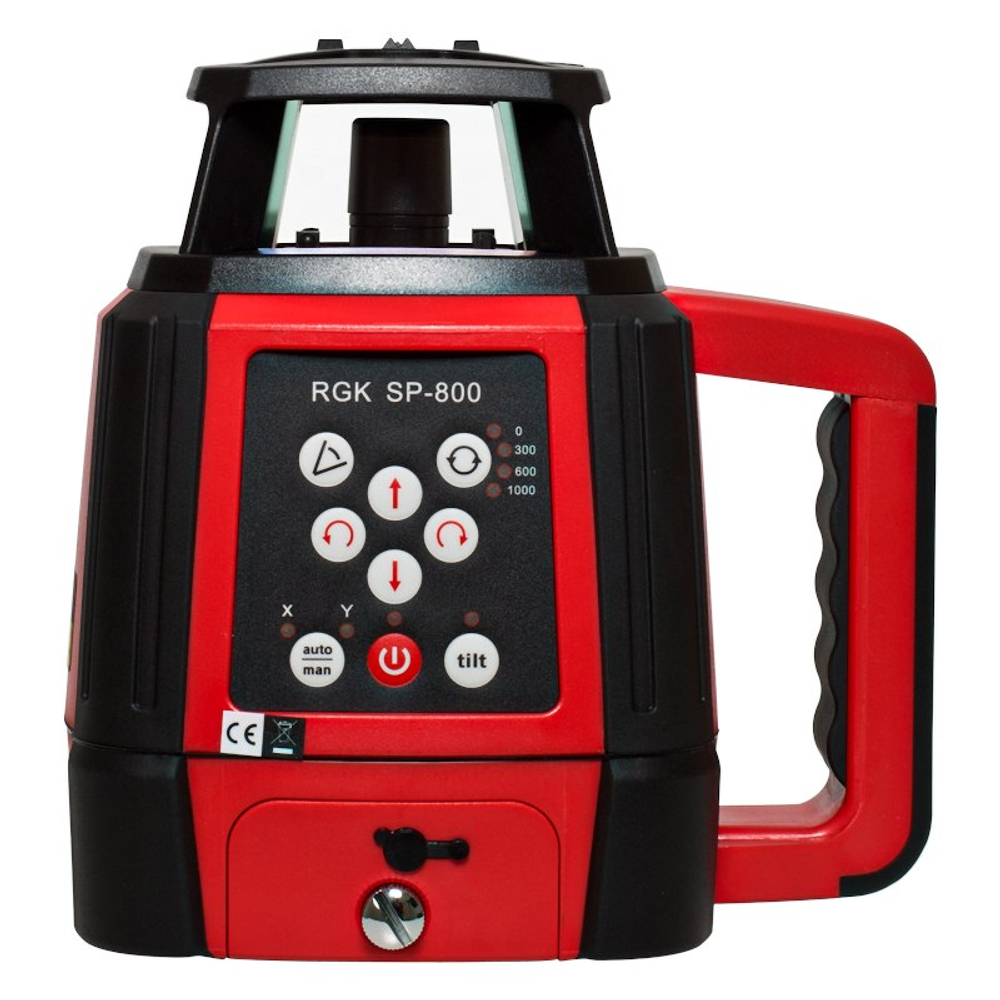 Комплект: ротационный нивелир RGK SP-800 + штатив RGK SH-170 рейка RGK LR-2 753302