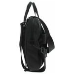 CALVIN KLEIN Polyurethane Portable One Shoulder Crossbody Laptop Bag Men"s Black