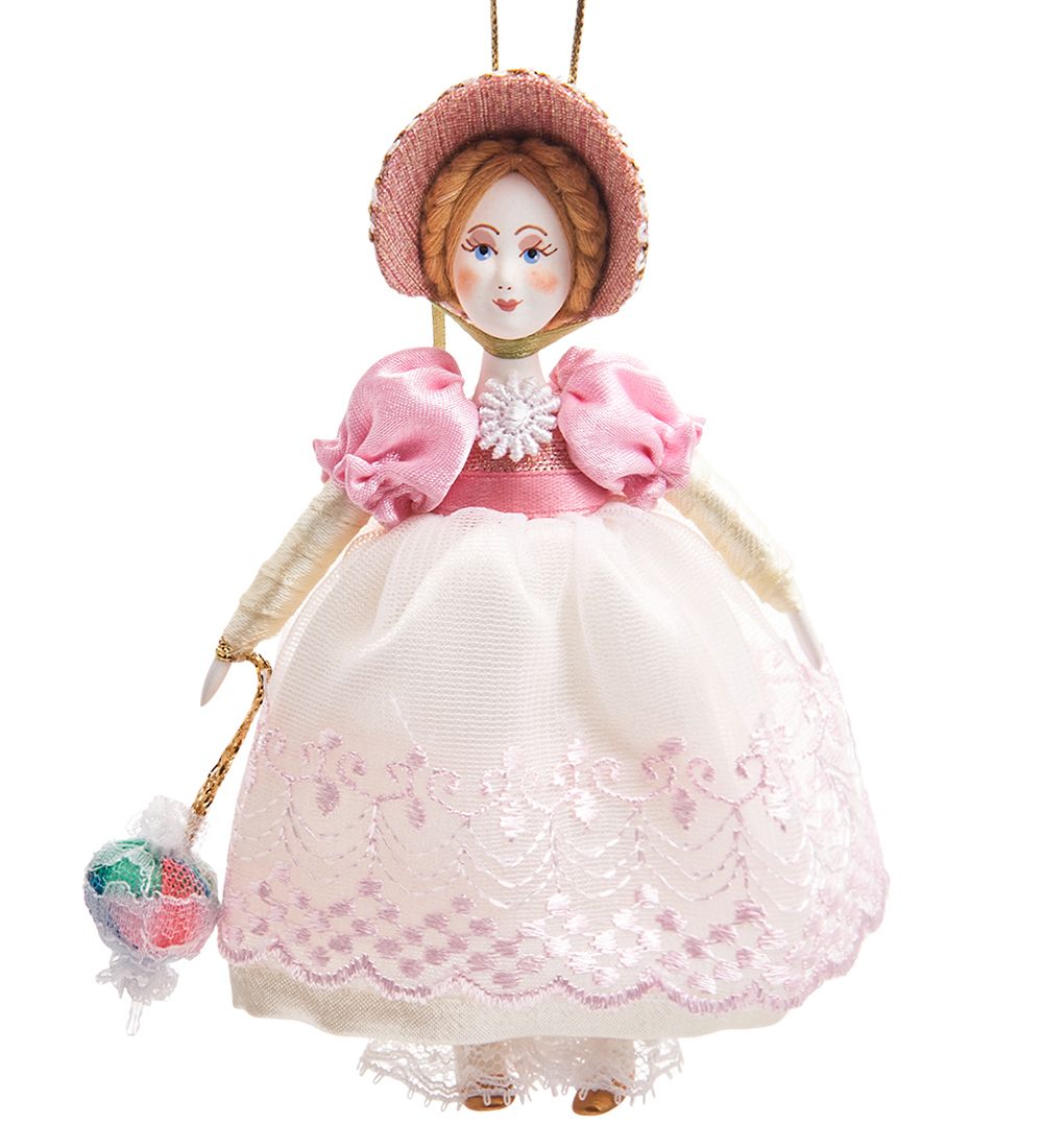 РусКукла RK-787 Кукла подвесная «Девочка в костюме стиля ампир»