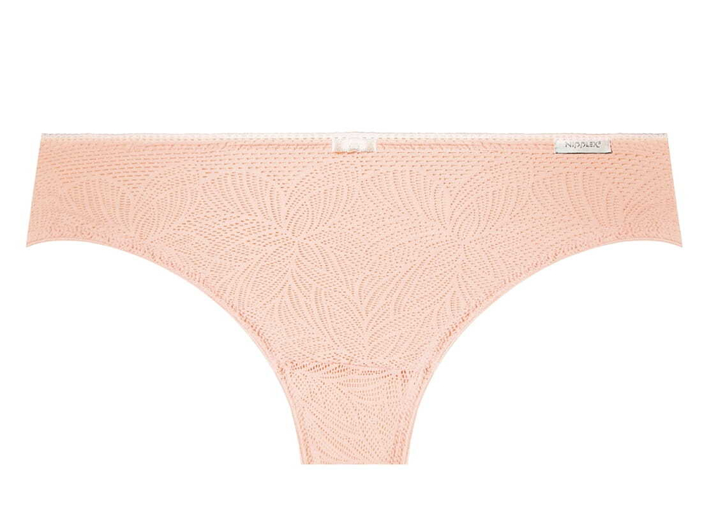 Трусики-бразилиана Coco с растительным рисунком (Размер: L) (Цвет: пудровый)