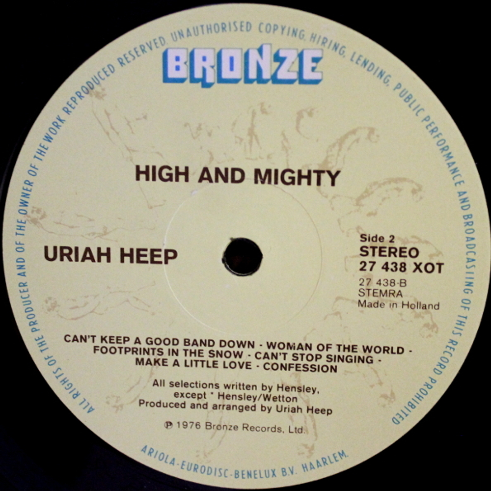 Uriah Heep / High And Mighty (LP)