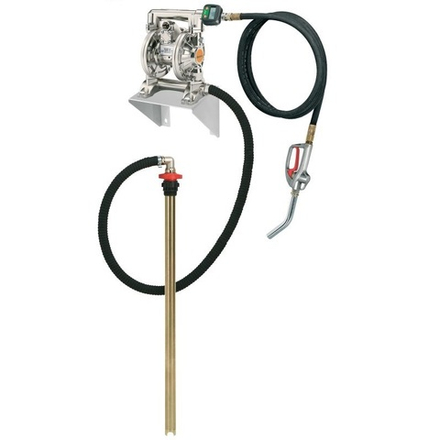 Комплект для перекачки масла из бочек 180-220 кг, насос 1:1, 70 л/мин, пистолет, ECODORA (Италия)