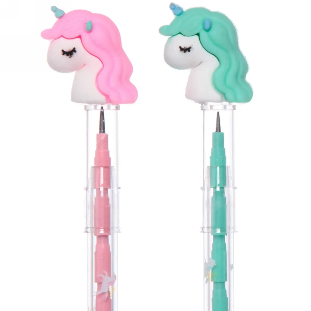 Карандаш чернографитный «Единорог», 11 секций, ТМ, микс 4 цвета, 16,5см