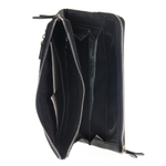 Мужской чёрный клатч портмоне из натуральной кожи GALIB 7M212