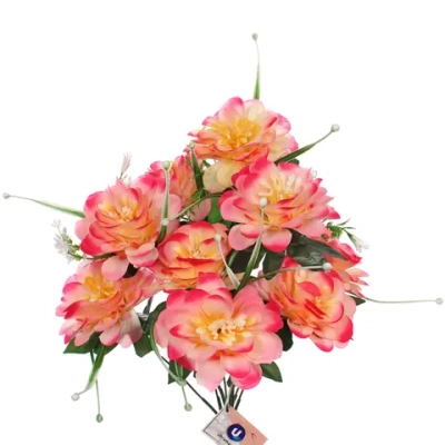 Искусственные цветы «Цветочная мелодия» 50см 9 цветков розово-красные