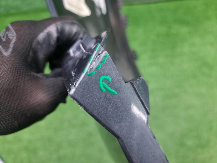 Бампер задний левая часть Hyundai Creta 2 (21-22)