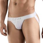 Мужские трусы джоки белые Clever AMBAR JOCKSTRAP 176901
