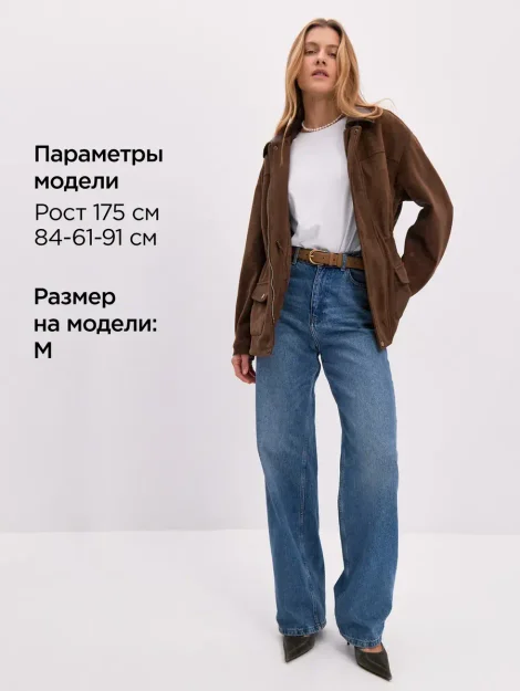 Куртка рабочего осенняя под замшу на кулиске