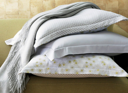 Плед HIMALAYA PERLE Плед кашемир 200 Blanc des Vosges 130x180 Серый