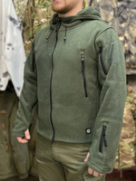 Флисовая кофта Han-Wild С капюшоном Олива