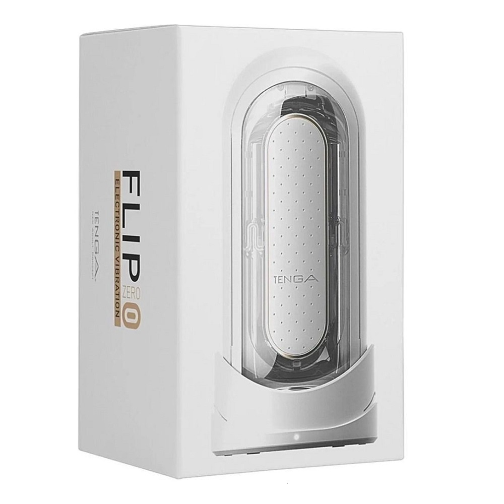Мастурбатор Tenga Flip Zero с вибрацией, белый