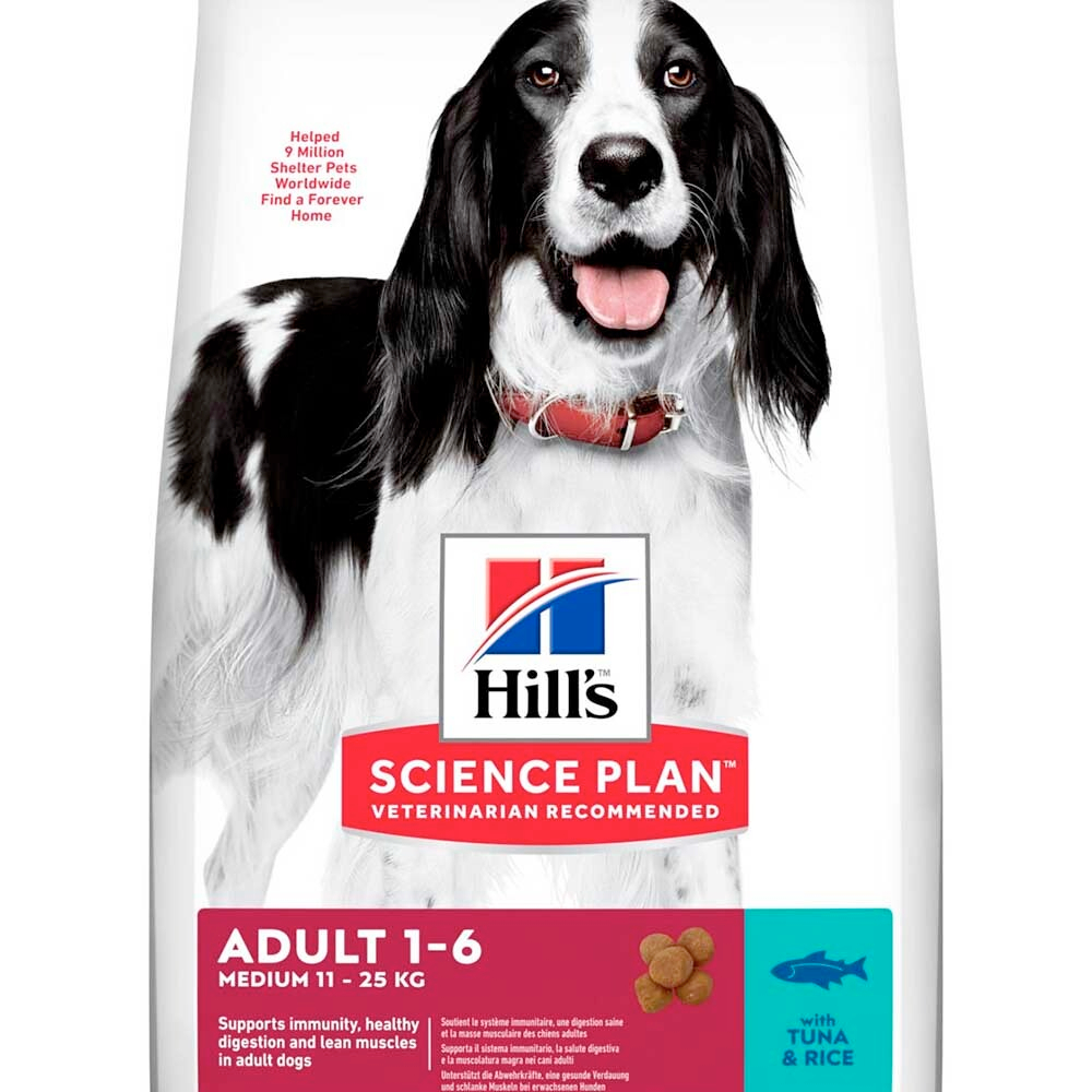 Hill's Adult Medium Tuna&Rice - корм для собак средних пород (тунец с рисом)