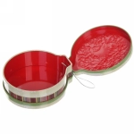 Банка жестяная 200мл 11,2*12,2*4см «Рождественский венок» двухсторонняя